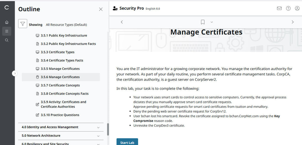 TestOut Security Pro for Security+ (SY0-701) for Student - 12 Month Access