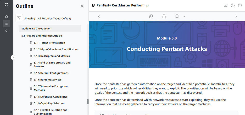 CertMaster Perform  CompTIA PenTest+ PT0-003 (V3)