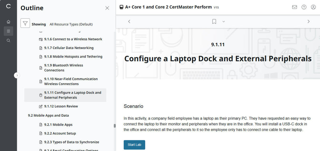 CertMaster Perform CompTIA A+ Core 1 & 2   (V15)