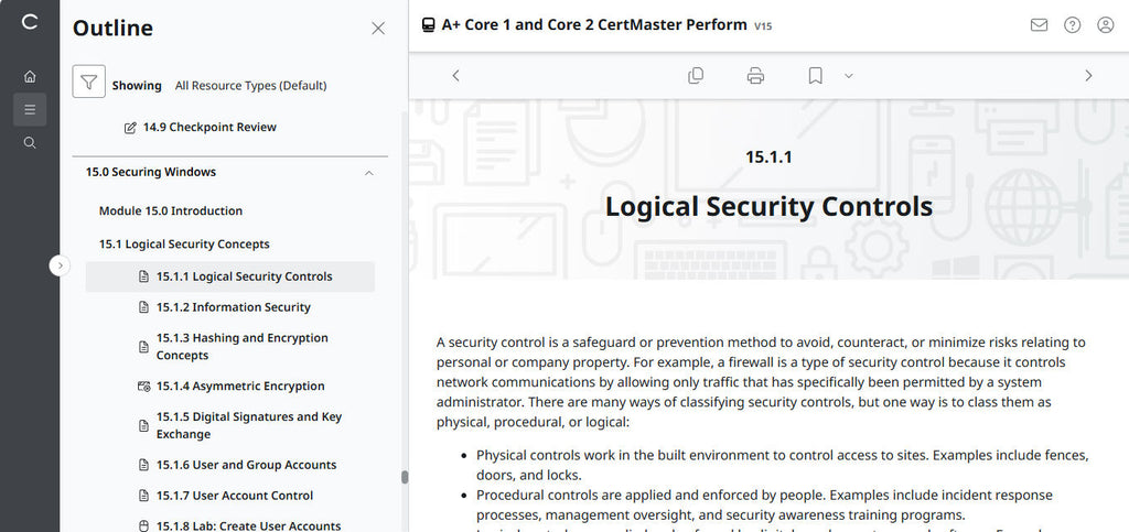 CertMaster Perform CompTIA A+ Core 1 & 2   (V15)
