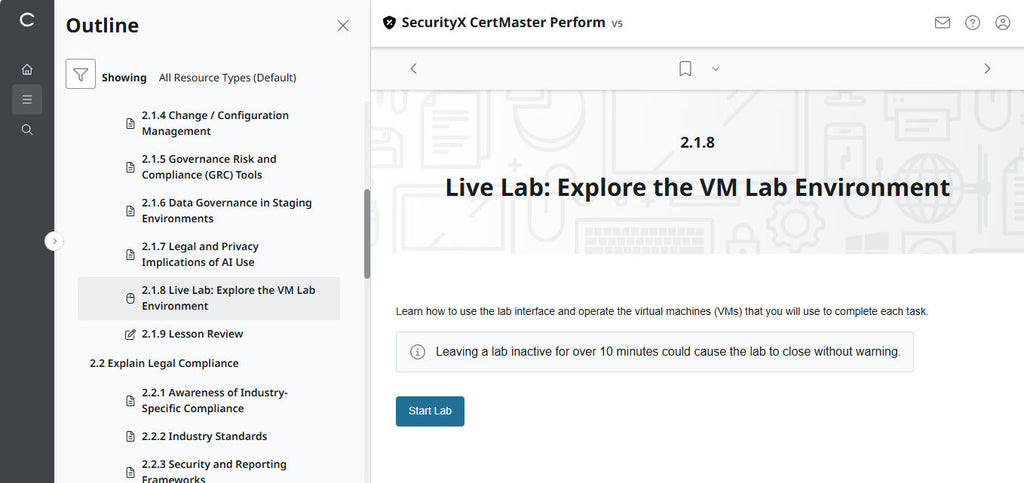CompTIA CertMaster Perform  – SecurityX (Exam CAS-005)  Individual License