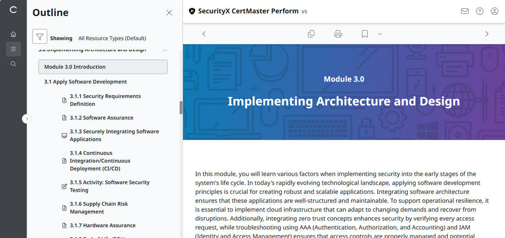 CompTIA CertMaster Perform  – SecurityX (Exam CAS-005)  Individual License