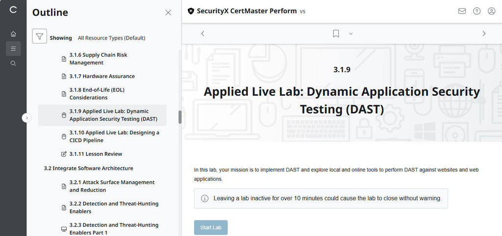 CompTIA CertMaster Perform  – SecurityX (Exam CAS-005)  Individual License