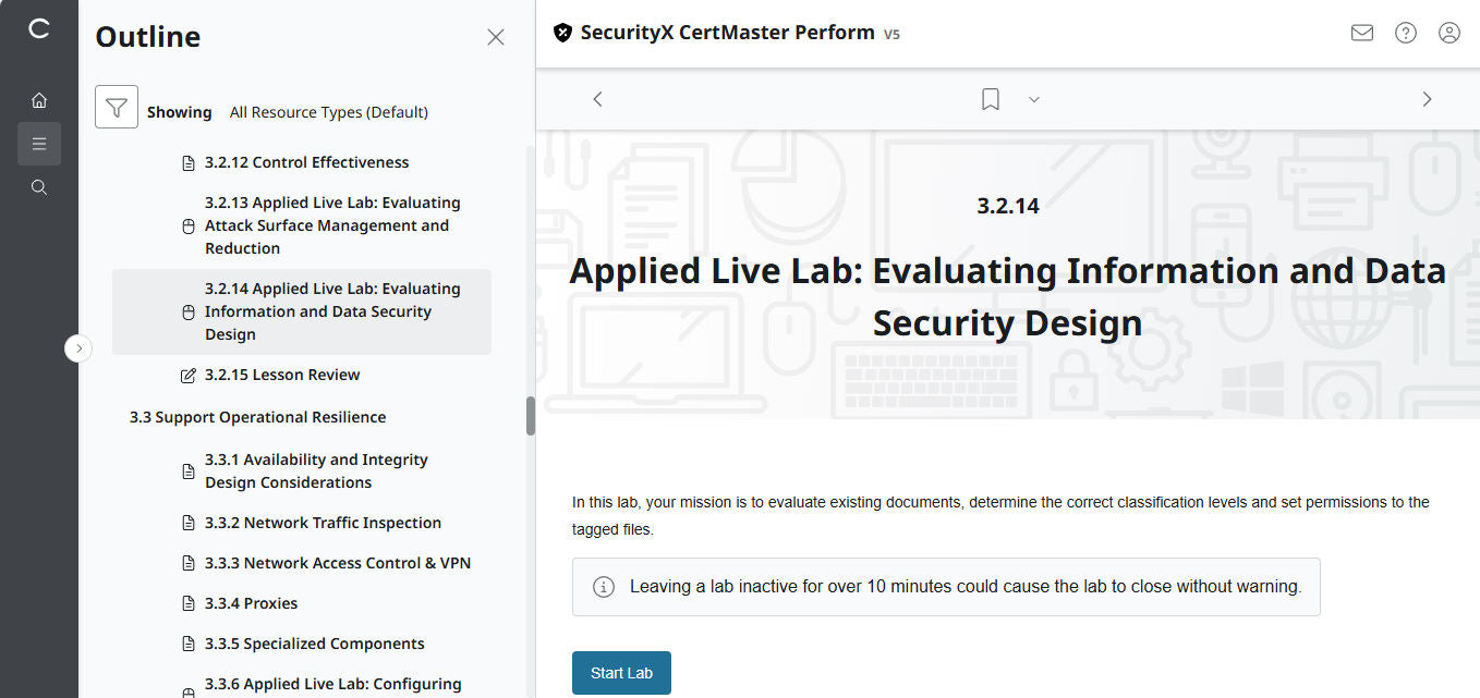 CompTIA CertMaster Perform  – SecurityX (Exam CAS-005)  Individual License
