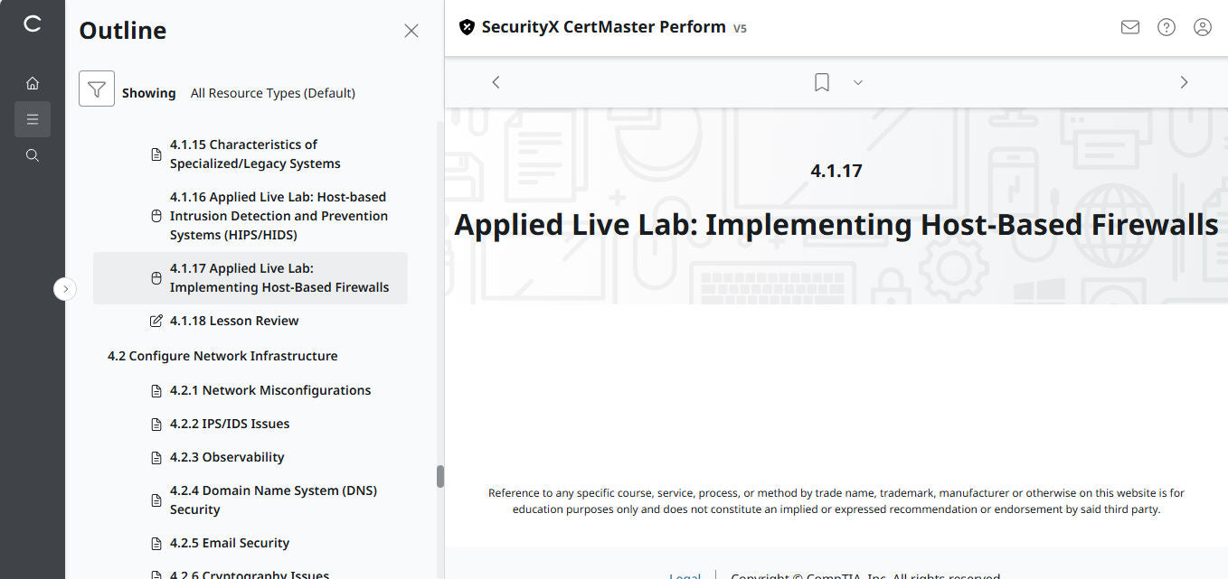 CompTIA CertMaster Perform  – SecurityX (Exam CAS-005)  Individual License