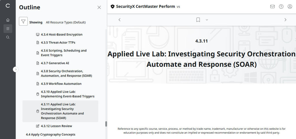 CompTIA CertMaster Perform  – SecurityX (Exam CAS-005)  Individual License