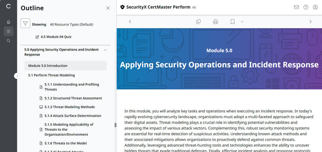 CompTIA CertMaster Perform  – SecurityX (Exam CAS-005)  Individual License
